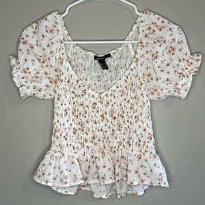 Forever 21 Floral Crop Size Small